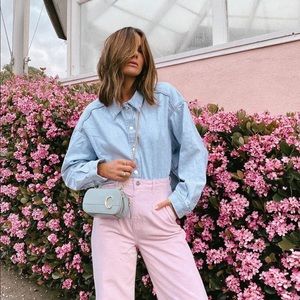 Zara wide leg jeans bloggers favorite
